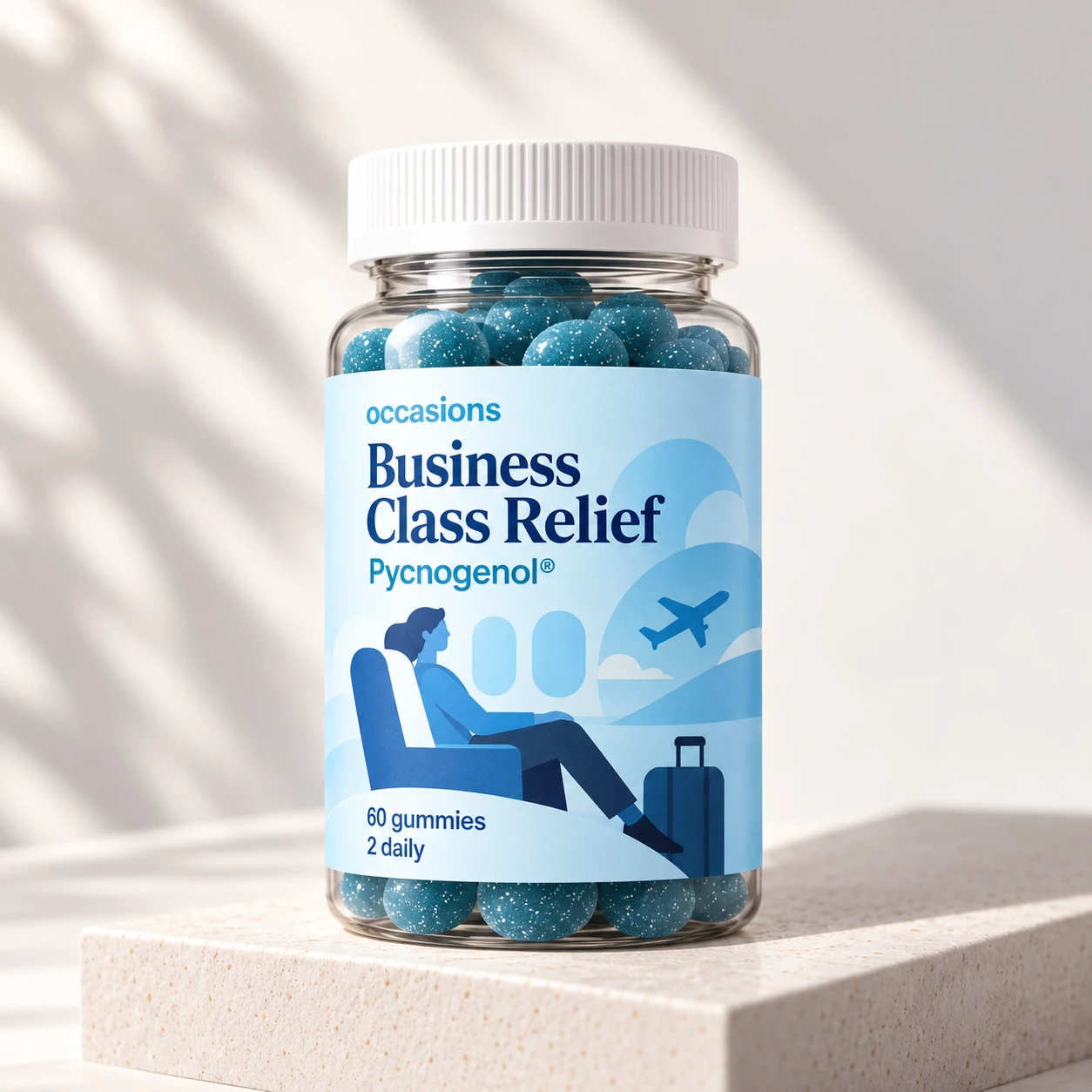 Business Class Relief concept packaging — Pycnogenol®